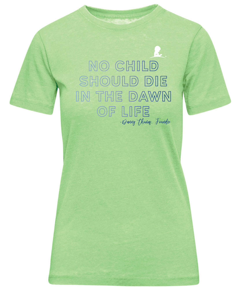 Women's Dawn of Life Design Burnout Jersey T-Shirt